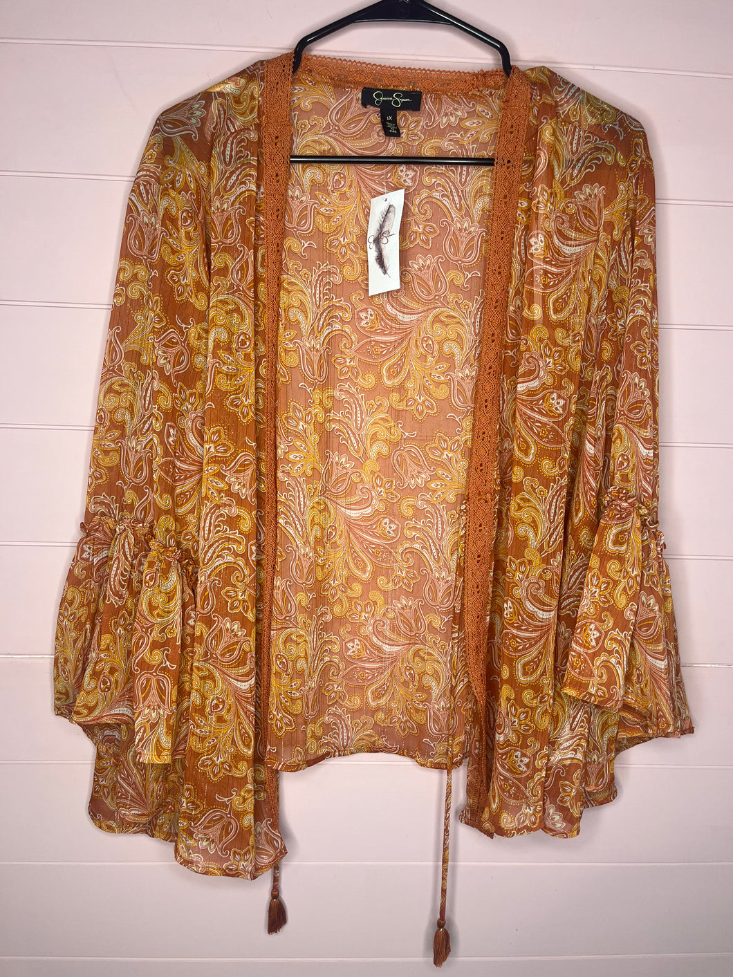 1X Jessica Simpson NWT Plus Size Boho Kimono