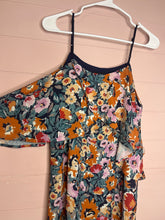 Load image into Gallery viewer, Medium Mary &amp; Mabel Navy Blue Floral Ruffle Tank Dress
