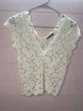 Load image into Gallery viewer, Large Zara Ivory Lace Top
