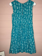 Load image into Gallery viewer, Small Emily And Fin Teal Western Cactus Dress
