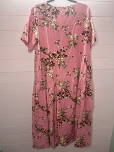 2XL YesNo NWT Thin Pink Floral Plus Size Dress