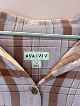 Load image into Gallery viewer, 3X Ava Viv Plaid Button Up Plus Size Flannel Shirt
