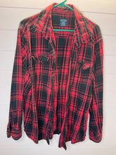 Load image into Gallery viewer, 2X Faded Glory Plus Size Plaid Flannel Button Up Shirt
