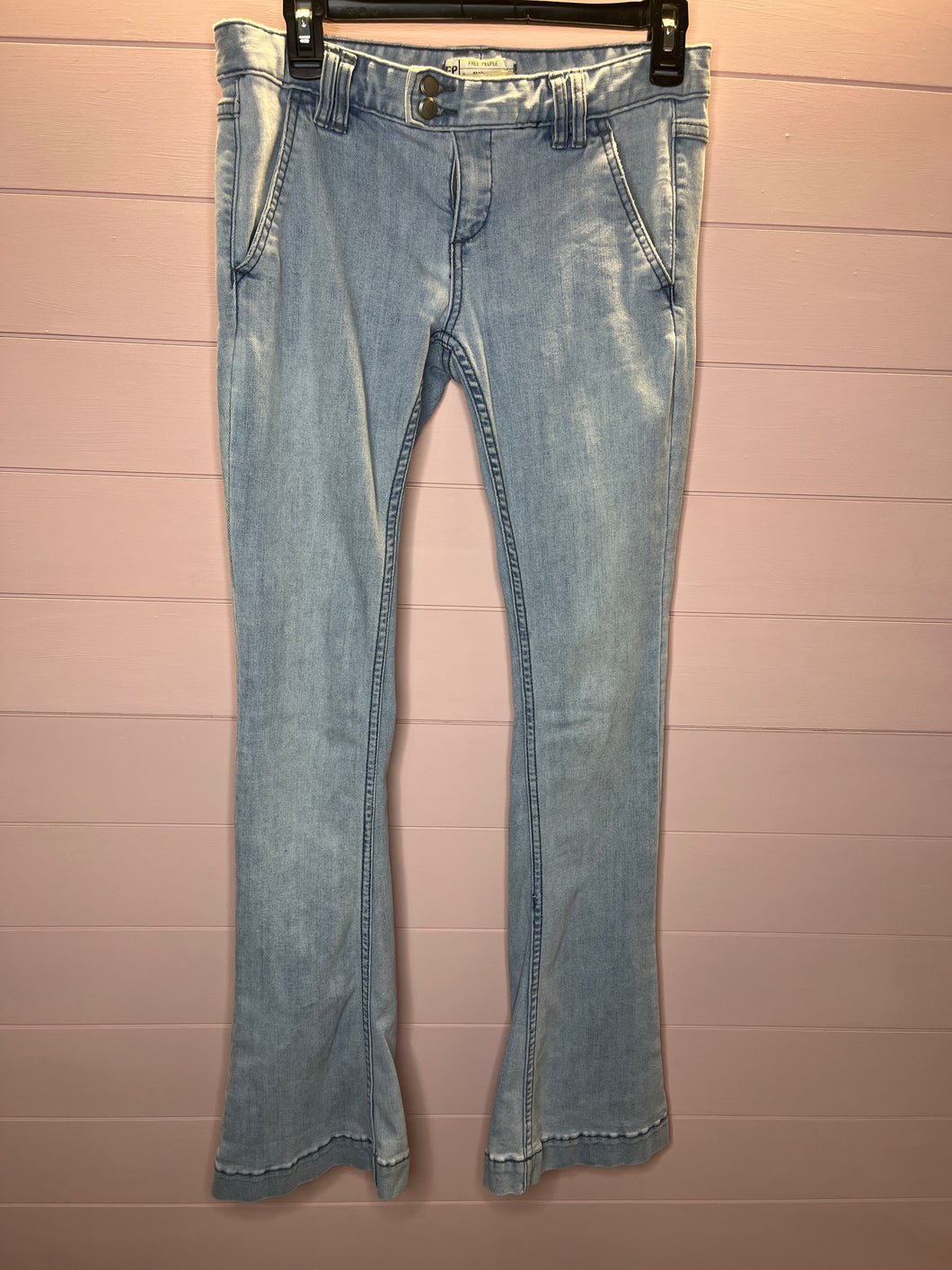 Size 28 Free People Light Wash Flare Jeans