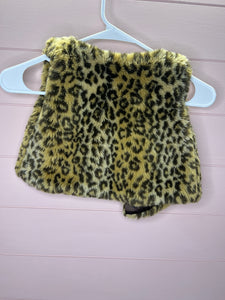 5T Mudpie Leopard Children’s Faux Fur Vest