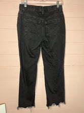 Load image into Gallery viewer, Size 26 Free People Black Distressed High Rise Mom Jeans
