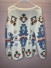 Load image into Gallery viewer, Medium Aztec Boho Western Sweater Cardigan
