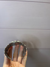 Load image into Gallery viewer, Silver White Stone Cuff Bracelet
