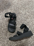 Size 5 Steve Madden Black Platform Wedge Sandals
