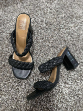 Load image into Gallery viewer, 7.5 Dolce Vita Black Braided Heels

