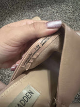 Load image into Gallery viewer, 7.5 Steve Madden Leather Nude Heeled Mules
