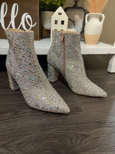 Load image into Gallery viewer, Size 8 Betsy Johnson Pointy Toe Rhinestone Ankle Booties
