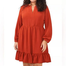 Load image into Gallery viewer, 3X Vince Camuto NWOT Plus Size Red Ruffle Dress
