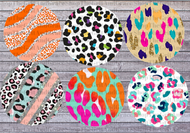 Colorful Leopard Cardstock For Car Freshies