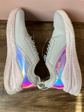Load image into Gallery viewer, 7.5 Clove Light Blue Holographic Limited Edition Nursing Tennis Shoe Sneaker
