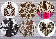Western Cow Print Cardstock For Car Freshies