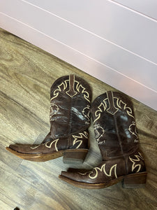 Size 7 Pecos Bill Cowgirl Forever Pointy Toe Cowboy Boots