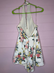 Small Do+Be Floral Print Halter Top Romper