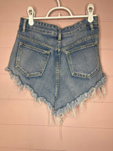 Load image into Gallery viewer, XS SHEIN Distressed Denim Shorts
