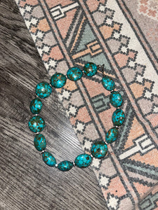 Turquoise Stone Choker Necklace