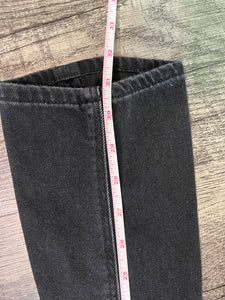 Size 6 X-Long American Eagle Black Highest Rise Mom Jean