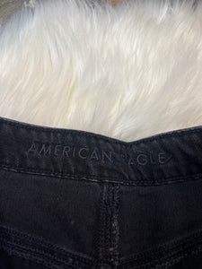 Size 6 X-Long American Eagle Black Highest Rise Mom Jean