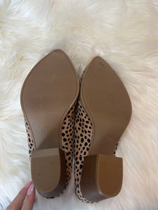 6.5 Universal Thread Leopard Dot Heeled Slip On Mules