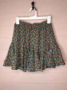 Small Entro Floral Ruffle Mini Skirt With Built In Shorts