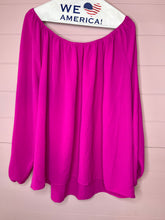 Load image into Gallery viewer, 2X First Love Hot Pink Off Shoulder Plus Size Top
