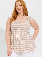 2X Torrid Babydoll Super Soft Slub Ruffle Shoulder Tank