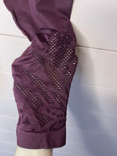 Load image into Gallery viewer, Small Aerie Maroon Perforated Leggings
