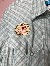 Load image into Gallery viewer, Large Magellan Mens Shiner Beer Fishing Short Sleeve Pearl Snap Shirt
