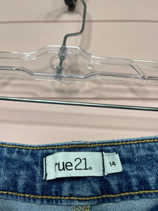 Size 14 Rue 21 Plus Size High Rise Distressed Jeans