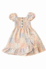 Load image into Gallery viewer, Girls XS 4-5 Floral Patch Work Dress
