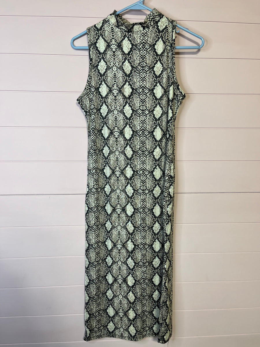 Small Olivia Rae Snake Print Midi Tank Dress – Thrifty Babes