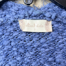 Load image into Gallery viewer, Small Altar’d State Blue Popcorn Knit Fuzzy Cozy Cardigan
