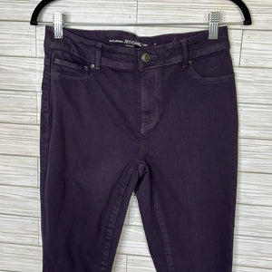 Size 2 Chicos Dark Purple Denim Jeggings Skinny Jeans