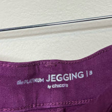 Load image into Gallery viewer, Size 16 Chicos Magenta Plus Size Jeggings Skinny Jeans
