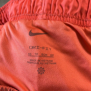 XS Nike Women’s Bright Coral Pink Orange Athletic Running Shorts