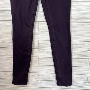 Size 2 Chicos Dark Purple Denim Jeggings Skinny Jeans