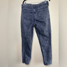 Load image into Gallery viewer, Size 12 Old Navy O.G. Straight High Rise Black Acid Wash Jeans
