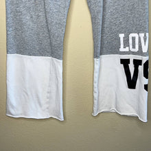 Load image into Gallery viewer, Small Short Victoria’s Secret Gray White Lounge Sweatpants
