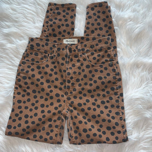 Madewell | Leopard Dot Skinny Jeans