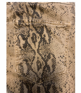 Zara | Snake Print Skinny Jeans