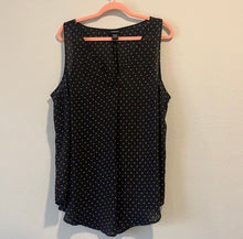 Load image into Gallery viewer, Torrid Black and White Polka Dot Sheer Tank
