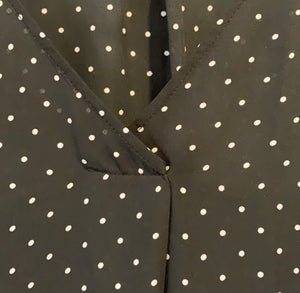 Torrid Black and White Polka Dot Sheer Tank
