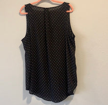 Load image into Gallery viewer, Torrid Black and White Polka Dot Sheer Tank
