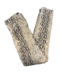 Zara | Snake Print Skinny Jeans