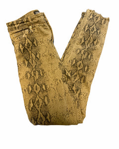 Zara | Snake Print Skinny Jeans