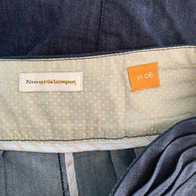 Load image into Gallery viewer, Size 6 Pilcro &amp; The Letterpress Dark Wash High Rise Denim Button Skirt
